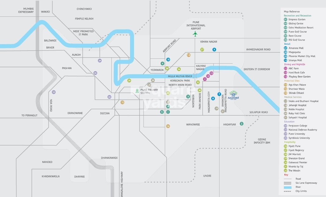 Amanora Adreno Towers Location Image