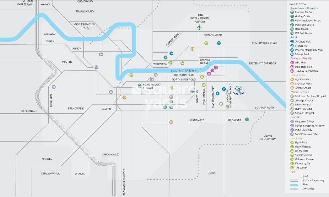Amanora Ascent Towers Location Image