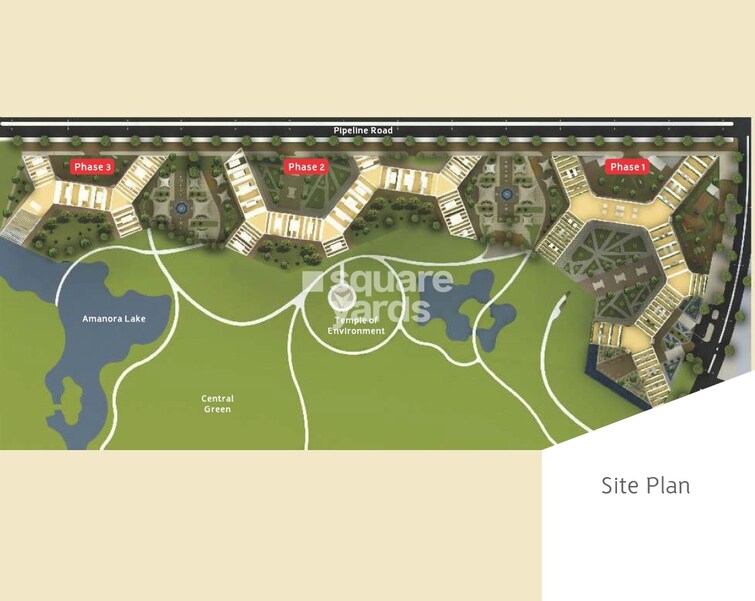 Amanora Future Towers Master Plan Image