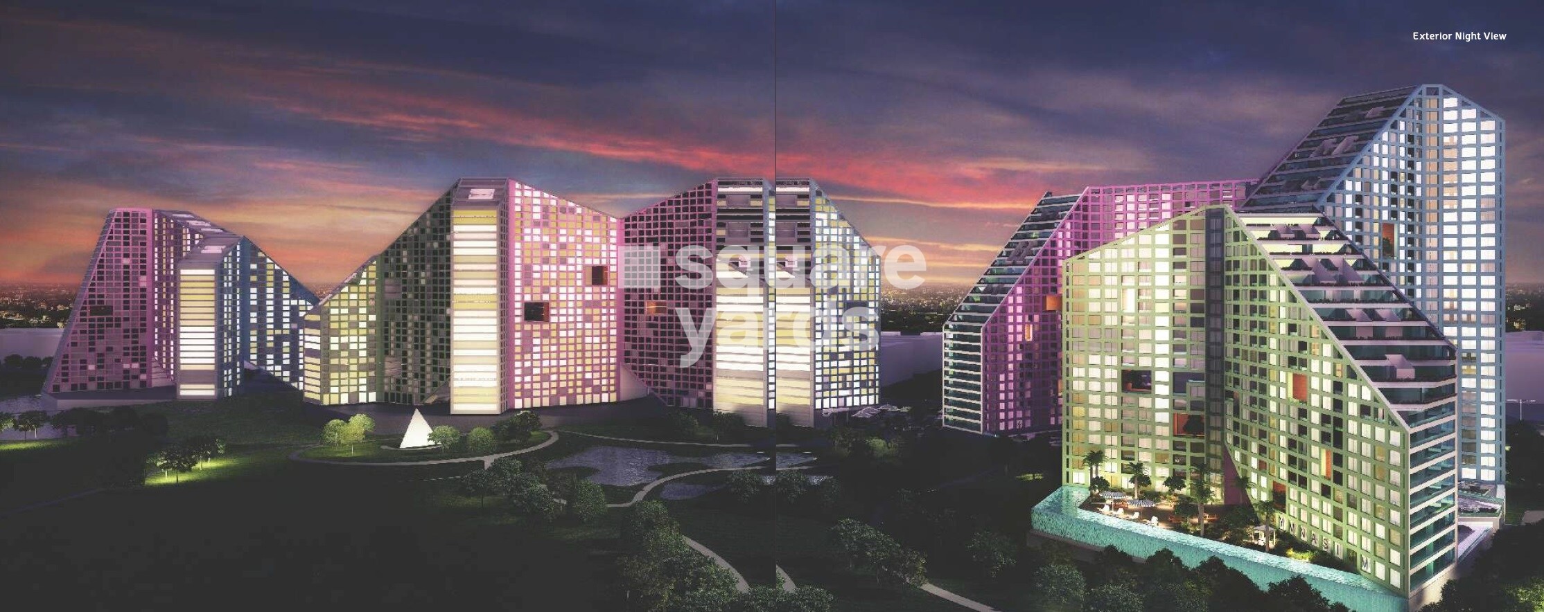 Amanora Future Towers Tower View 3