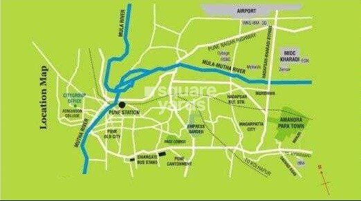 Amanora Gateway Towers Location Image