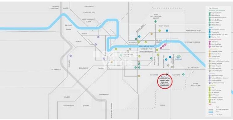 Amanora Gold Towers Location Image