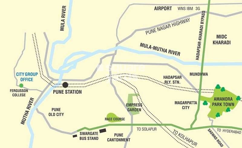 Amanora Neo Towers Location Image