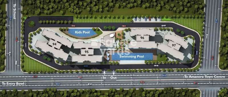 amanora neo towers project master plan image1