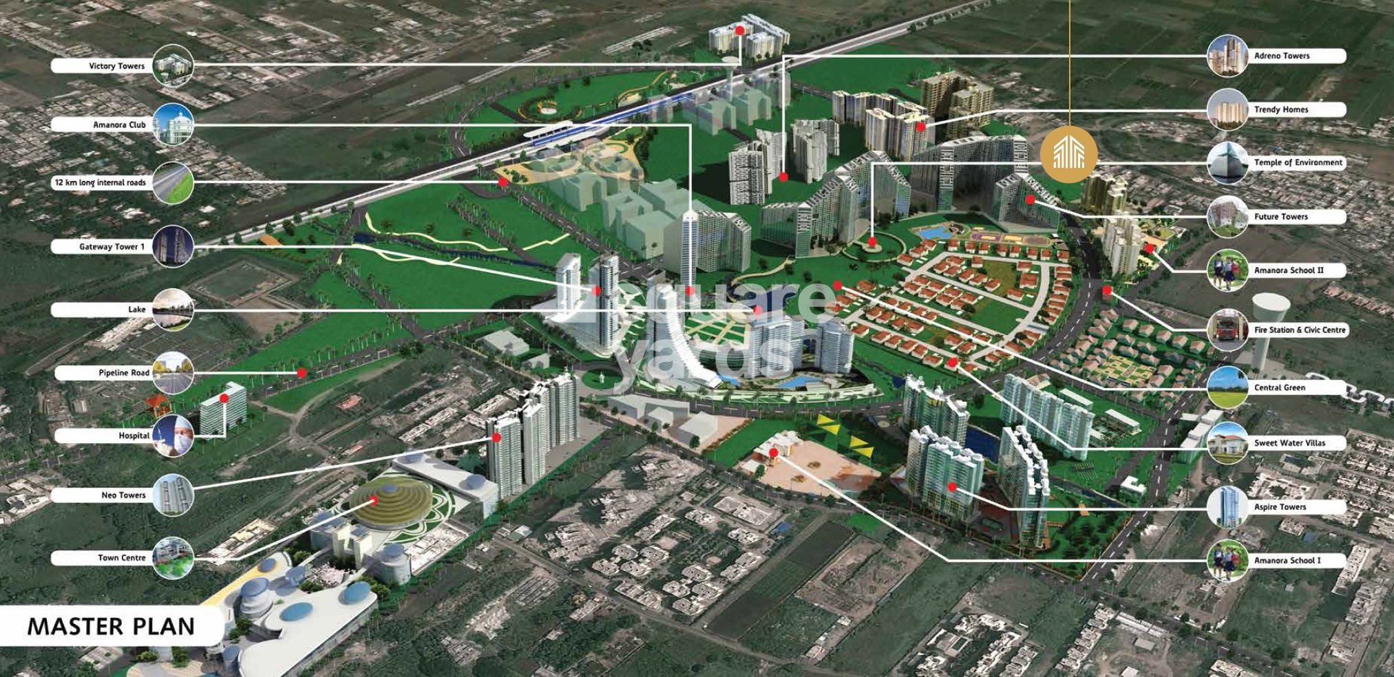 Amanora Park Town Master Plan Image