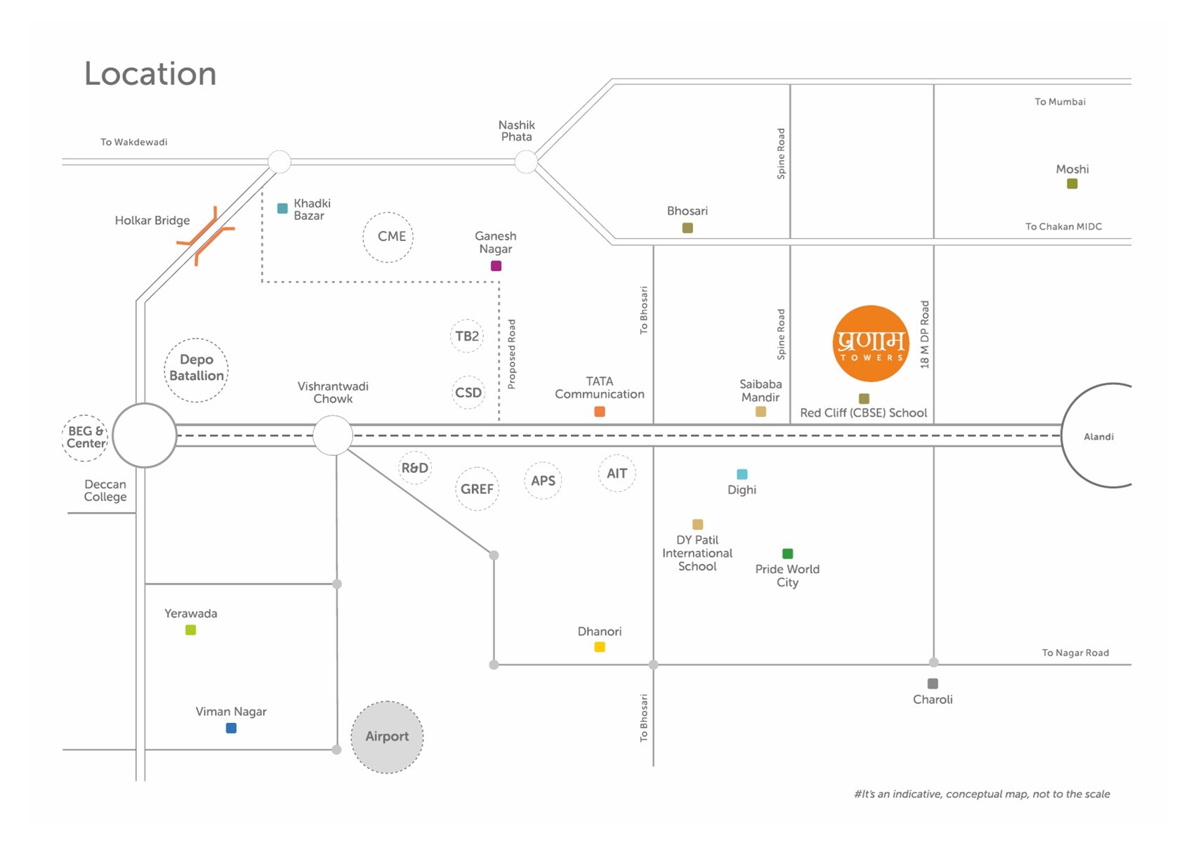 AMIS Pranam Towers Location Image