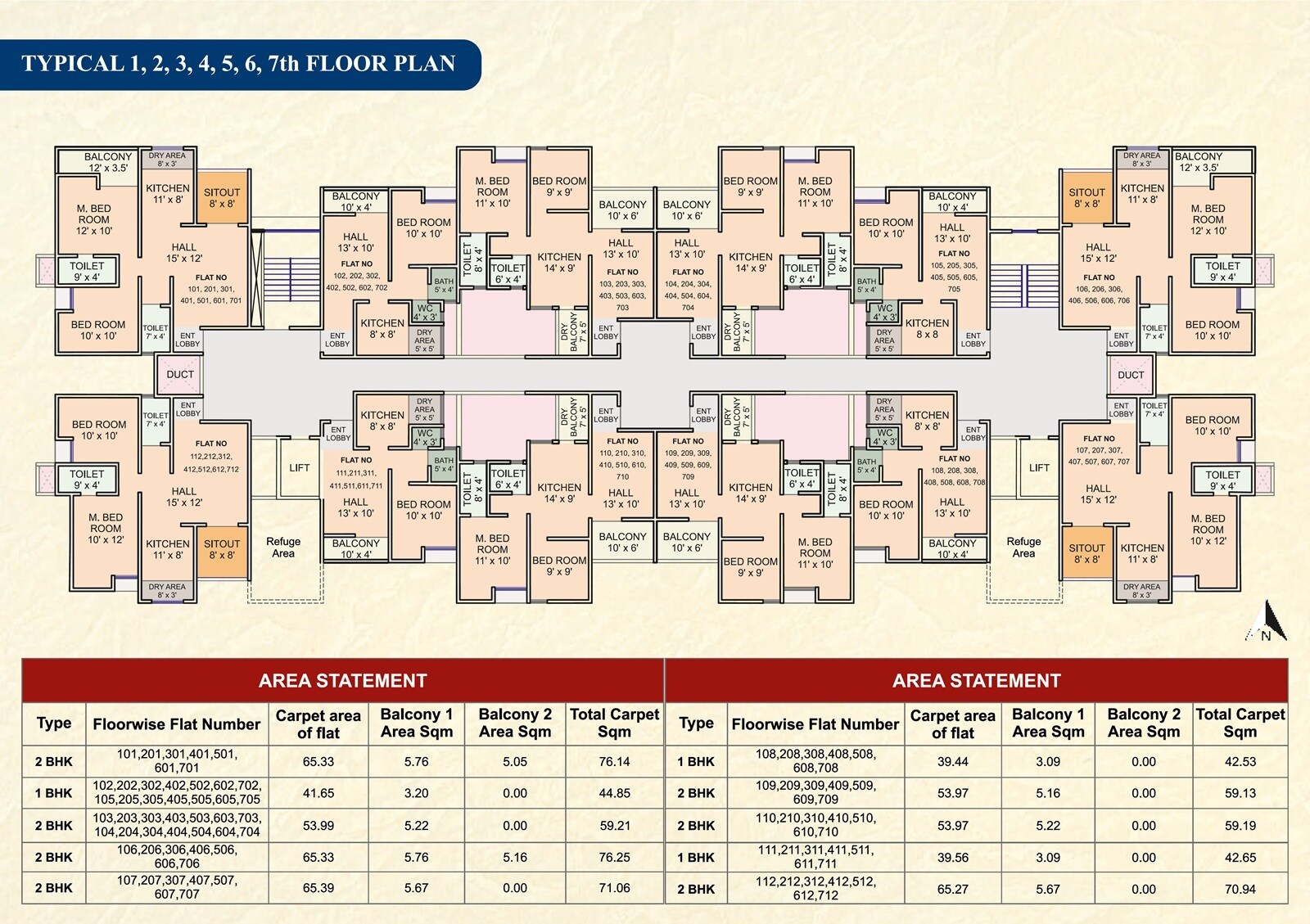 Amruta Vihar Apartments Floor Plans