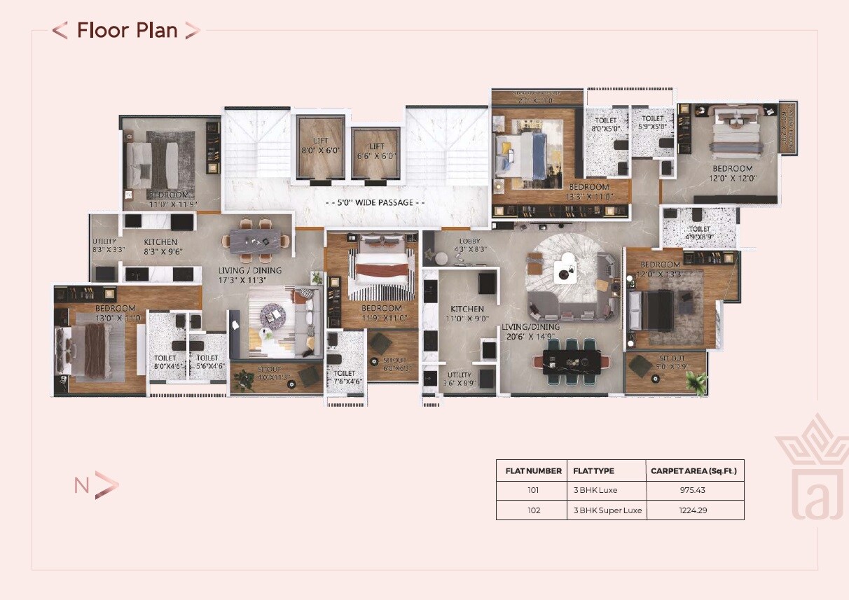 Amrutakunj CHS Floor Plans