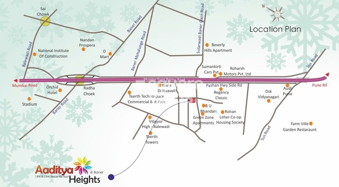 Anand Aaditya Heights Location Image