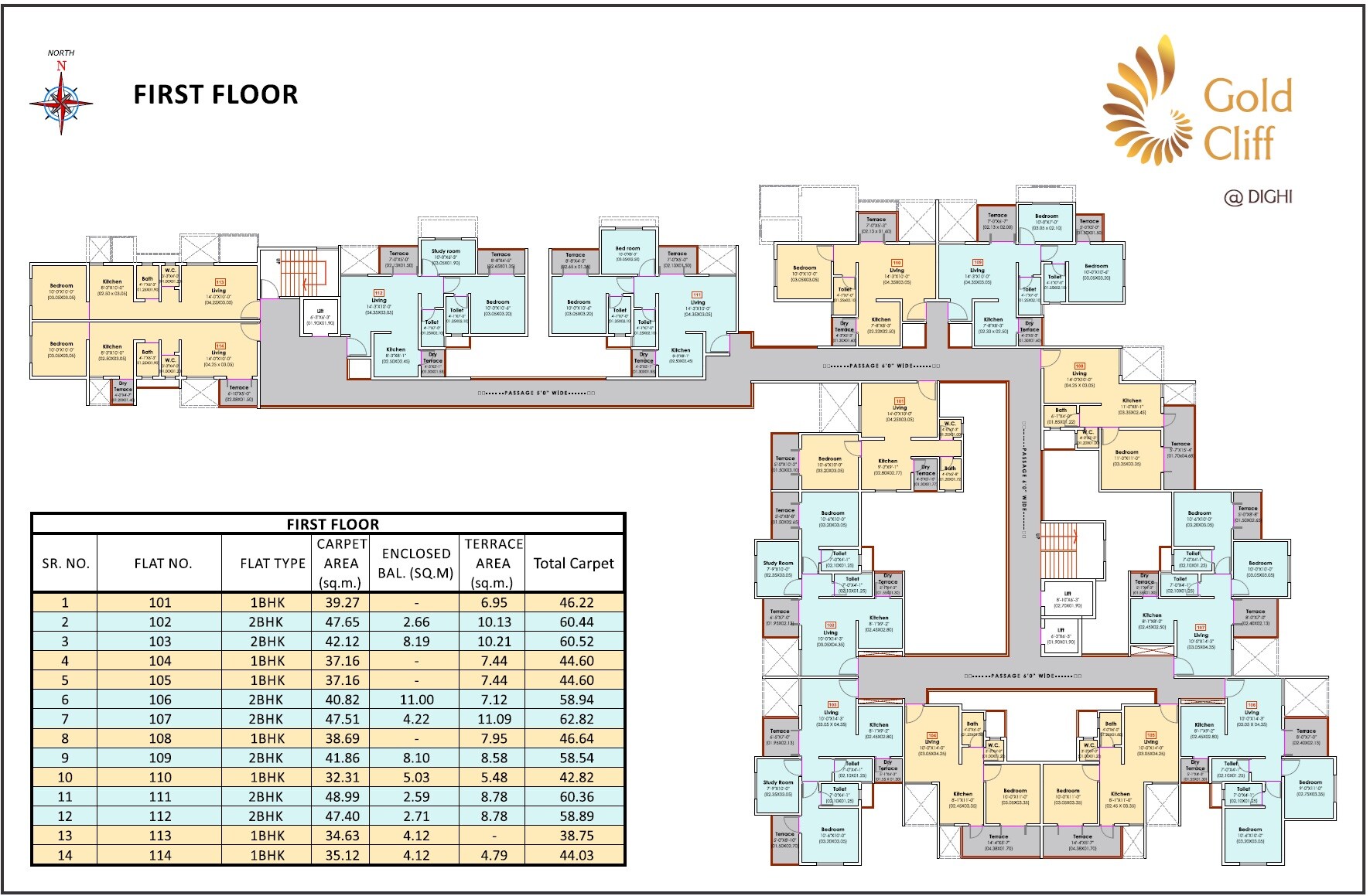 Anand Gold Cliff Floor Plans