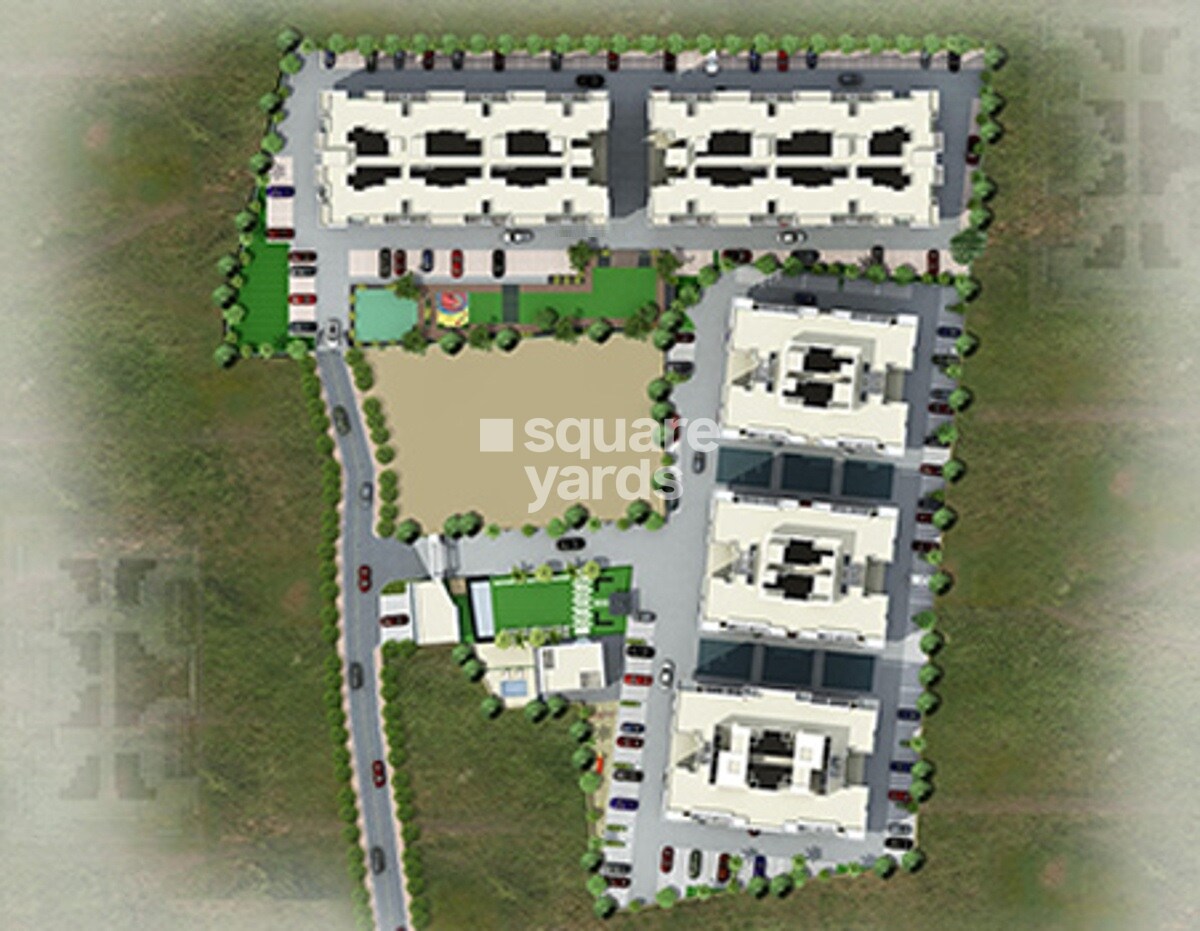 Anshul-Aaron_an aerial view of a building with a train on it