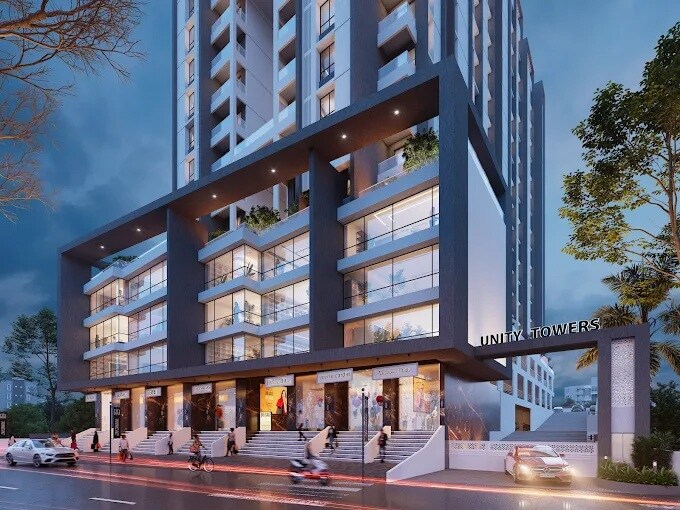 Anshul Unity Towers Entrance View