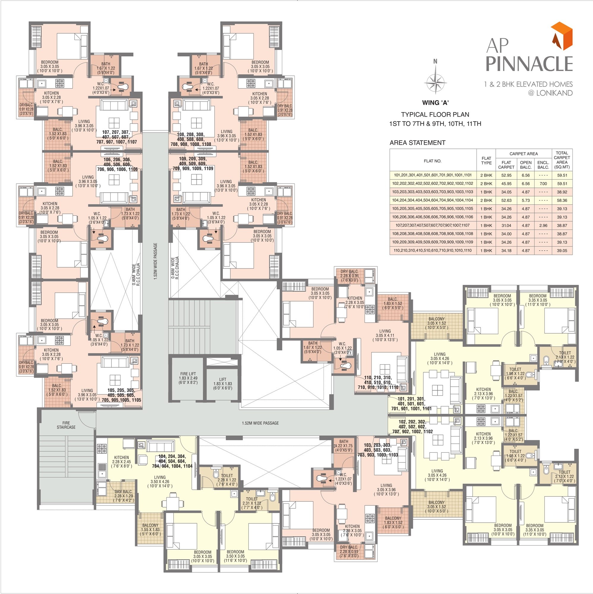 AP Pinnacle Floor Plans