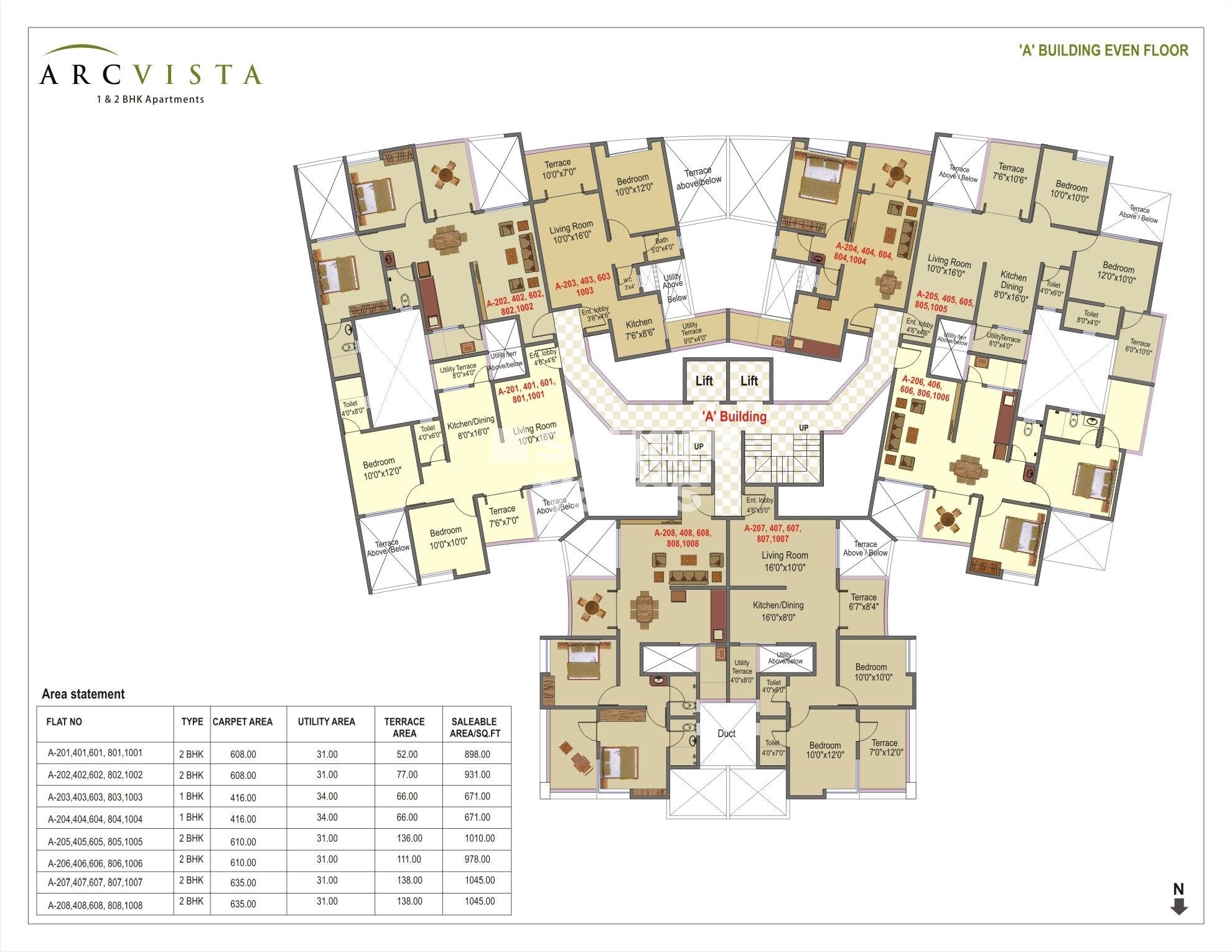 Arc Vista Floor Plans 1