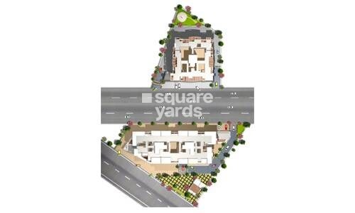 Archana-Kohinoor-Glory_a model of a building with a train on top of it