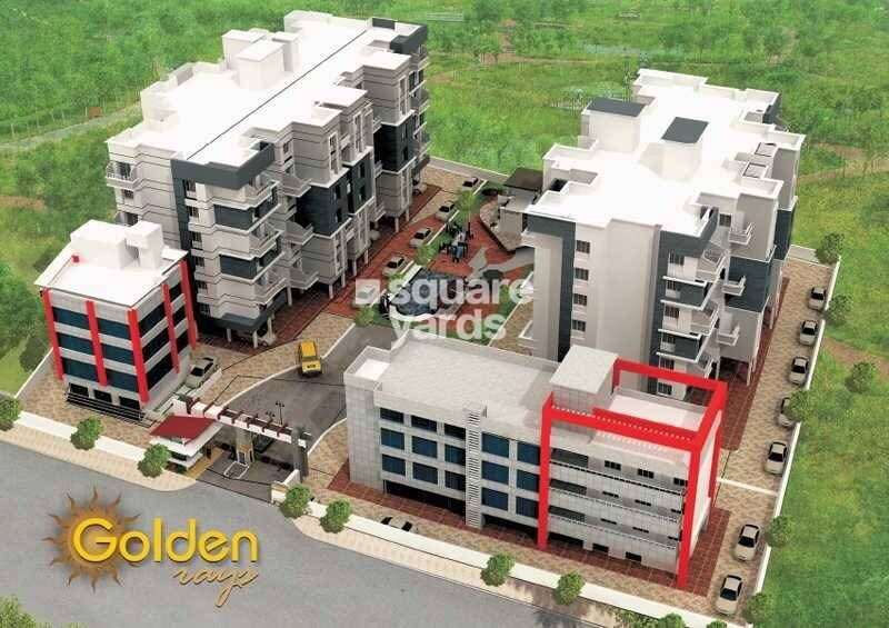 Arihant-Golden-Rays_a large building with a lot of windows on top of it