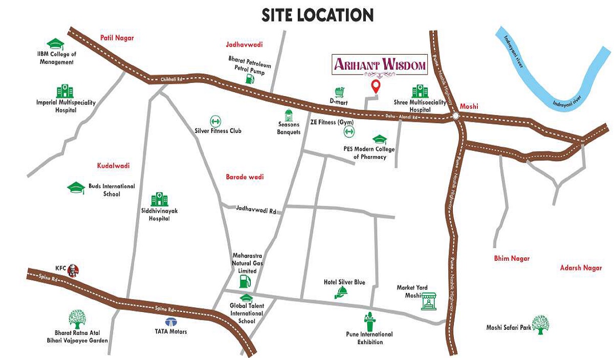 Arihant Wisdom Location Image