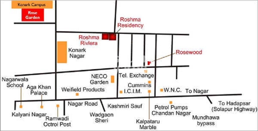 Aswani Rose Garden Location Image