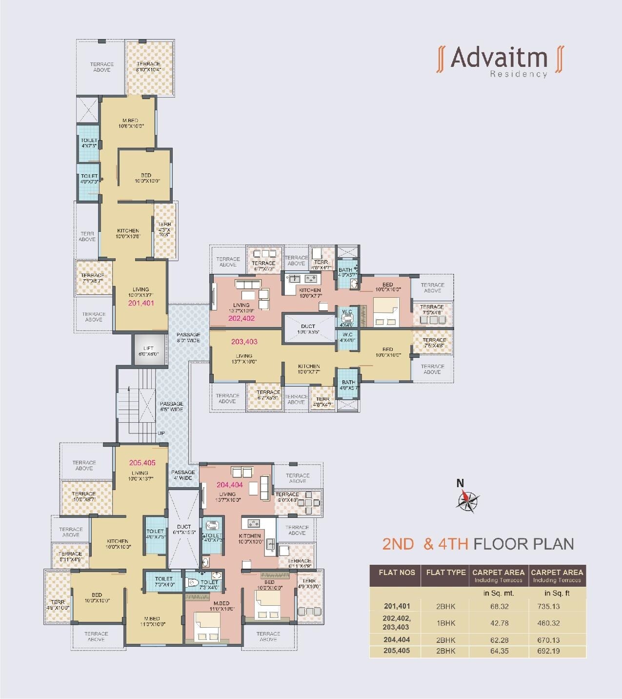 Atharva Advaitm Residency Floor Plans