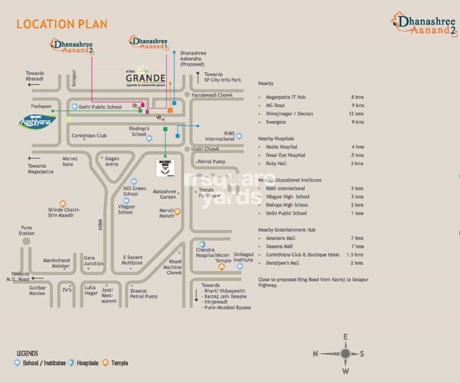 Atria Dhanashree Aanand 2 Location Image