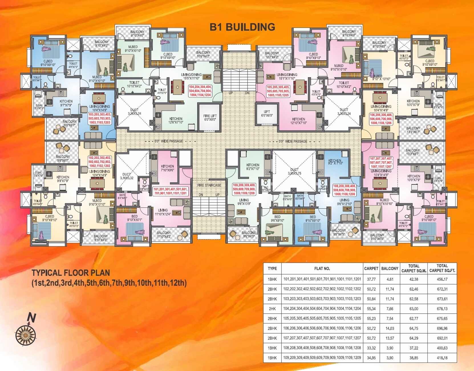 Audumbar Sun View Floor Plans