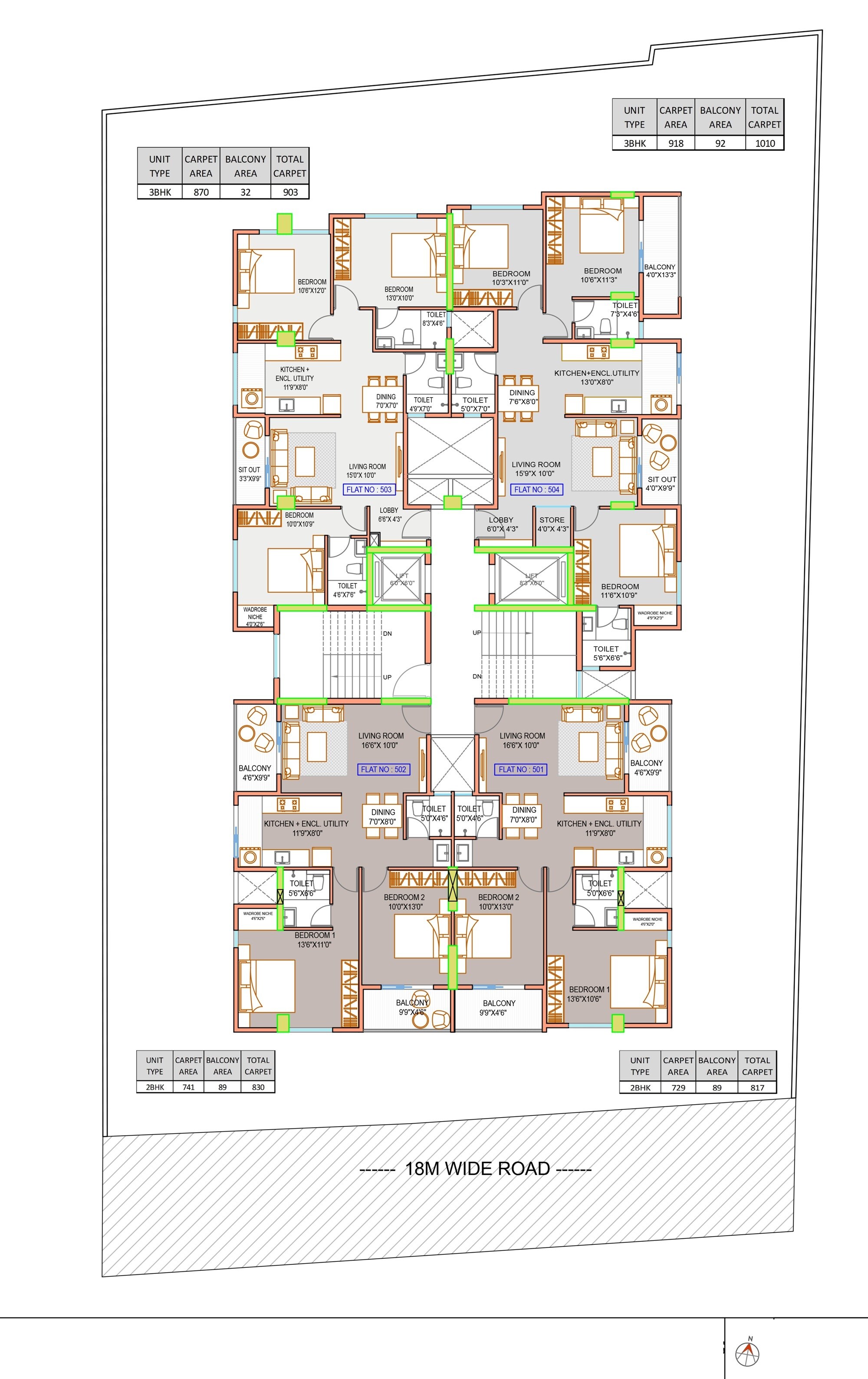 Aumsanika Abhijatshree Floor Plans