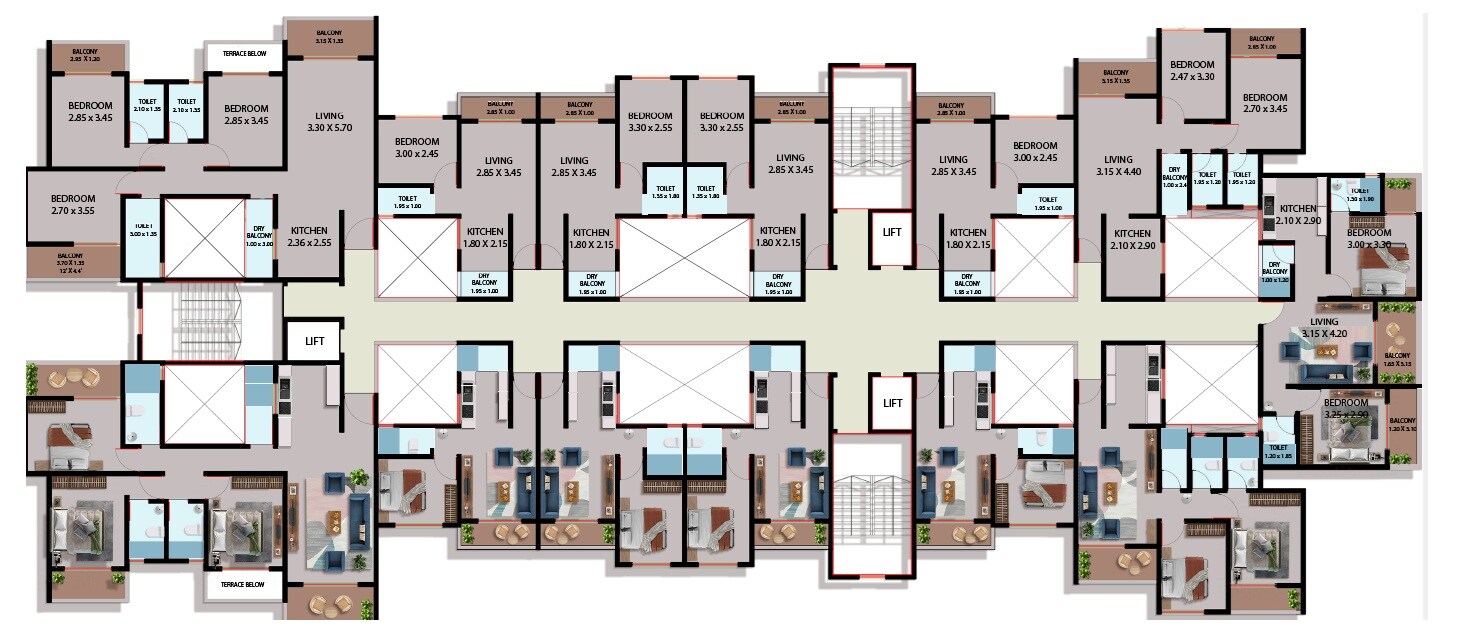 Auti Onkar Greens Floor Plans