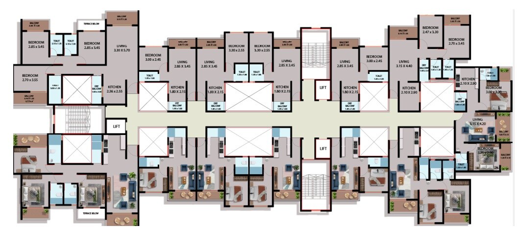 Auti Onkar Greens Floor Plans