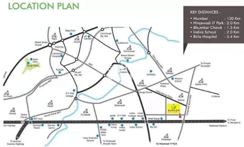 Avalon Heights Wakad Location Image