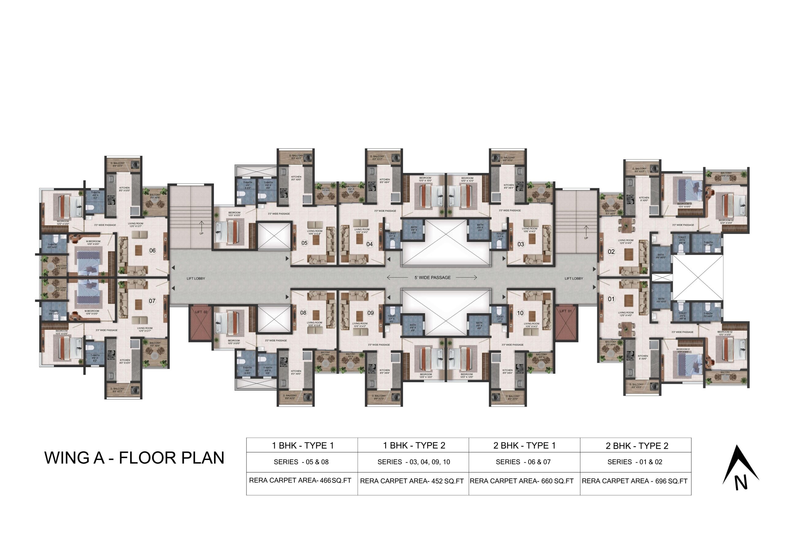 Avika Royal Paradise Floor Plans