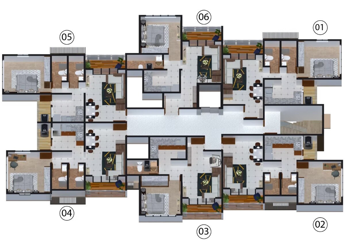 Bace Krishna Kunj Floor Plans