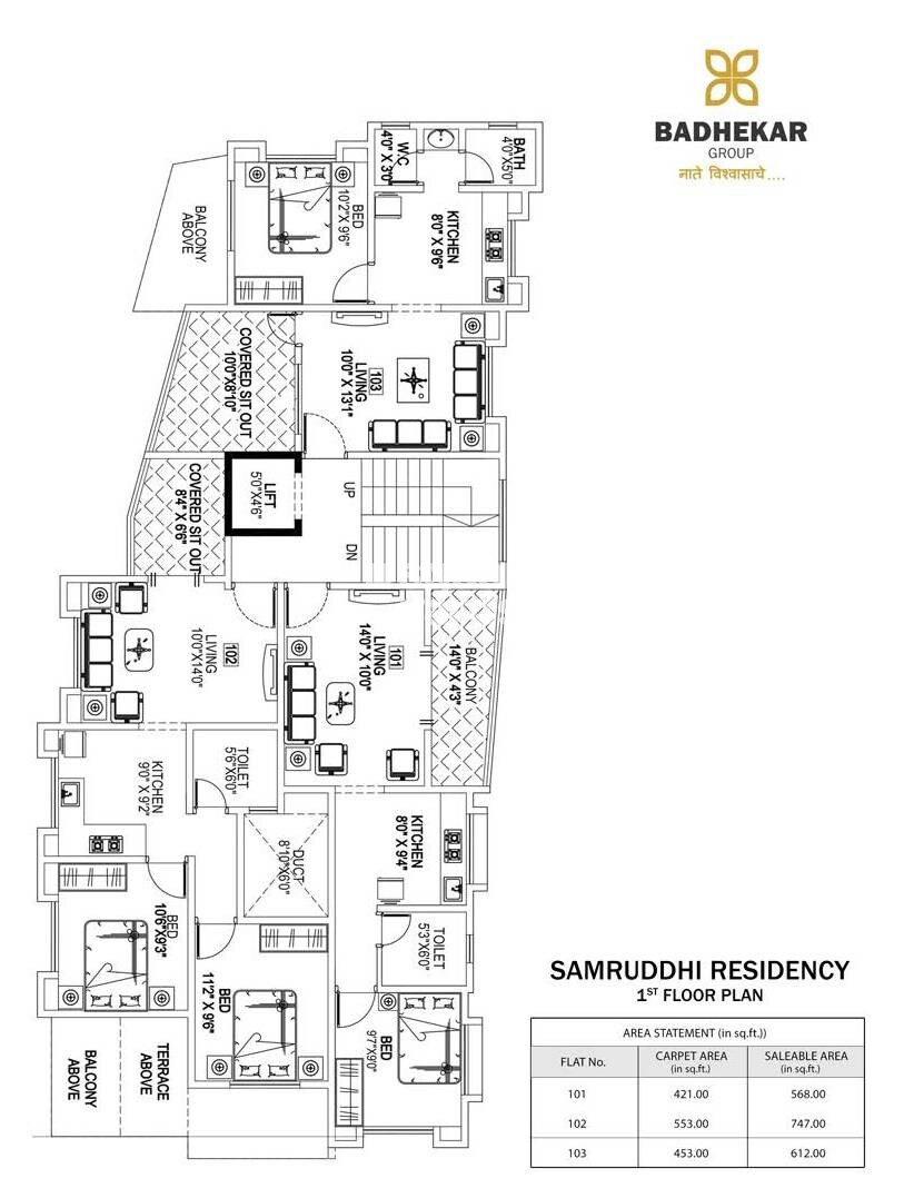 Badhekar Samruddhi Residency Floor Plans