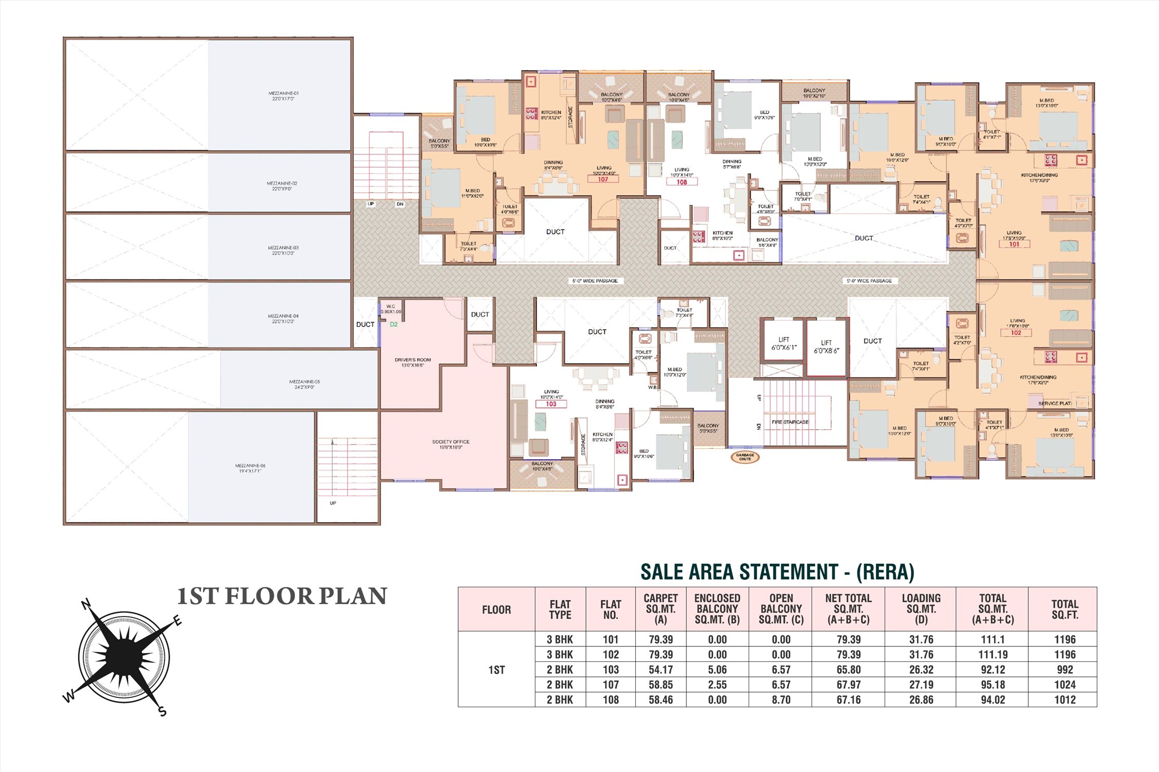 Balaji Nandanvan Floor Plans