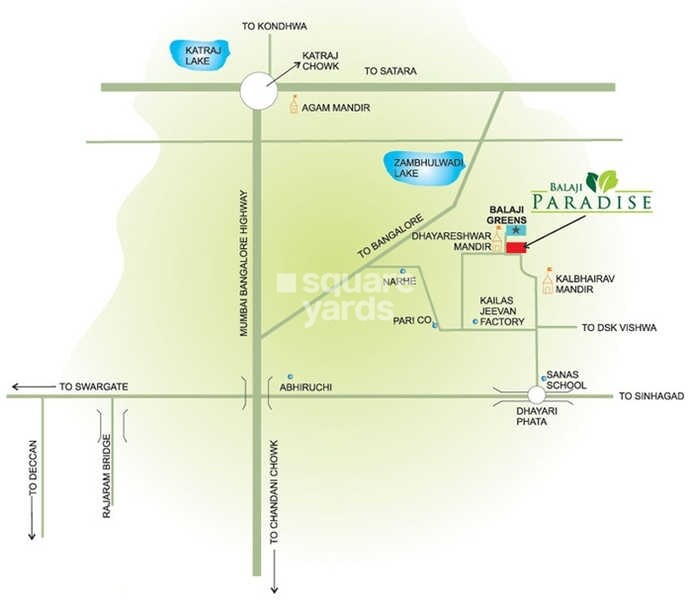 Balaji Paradise Location Image