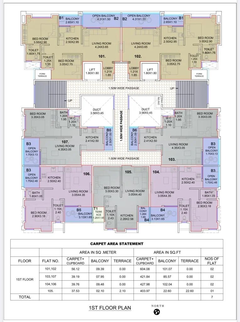 Bappa Towers Floor Plans