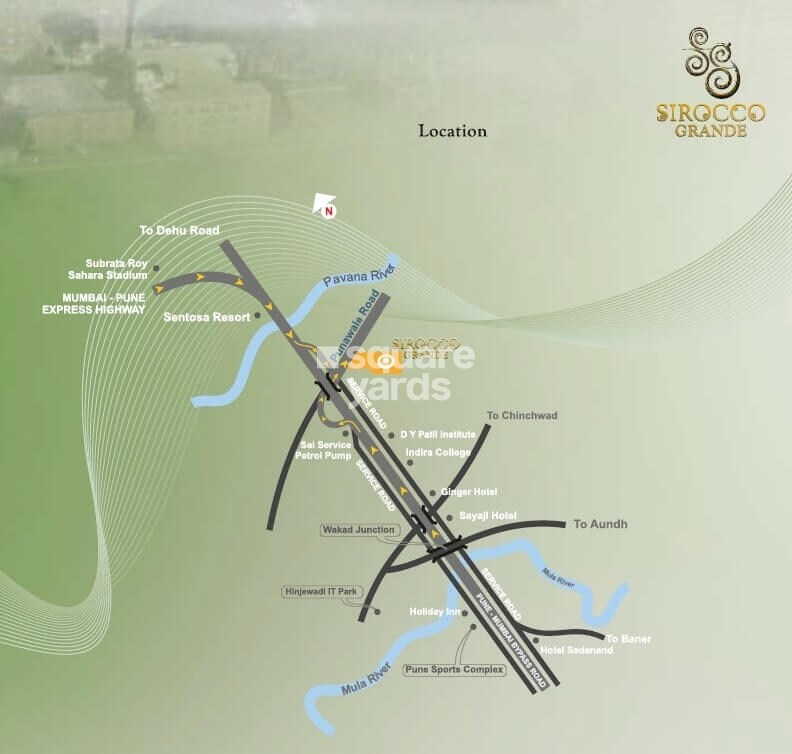 Kanakia Sirocco Grande Location Image