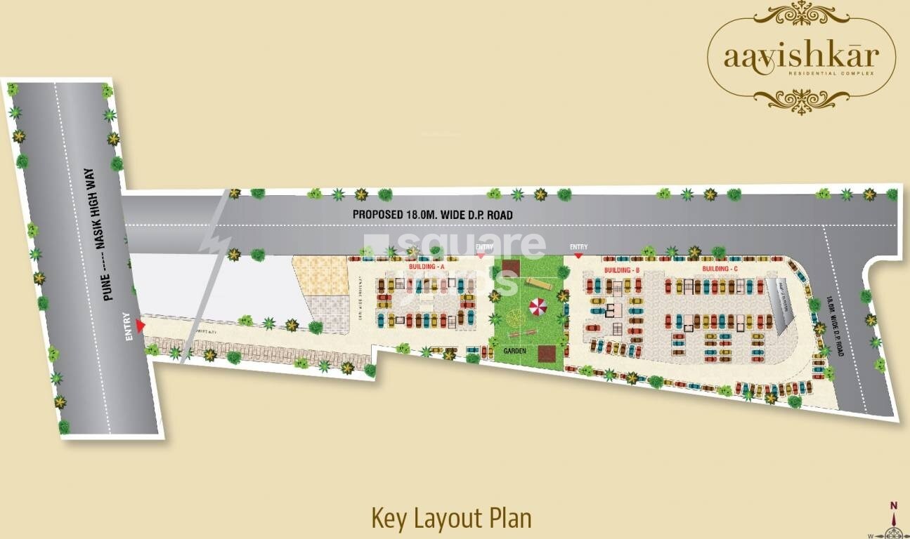 Bhandari-Aavishkar_an aerial view of a building with a cartoon character on it