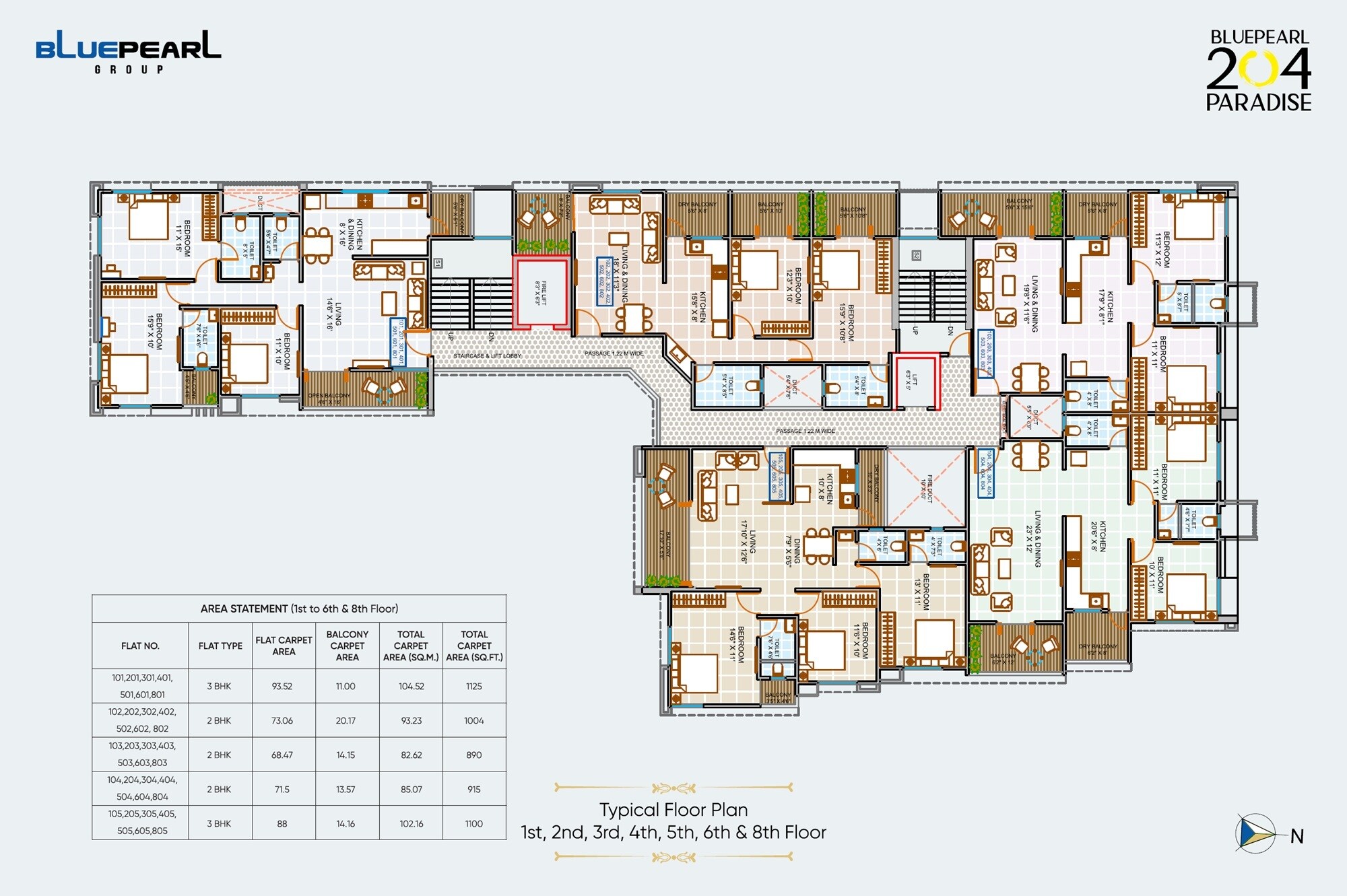 Blue Paradise Floor Plans 2