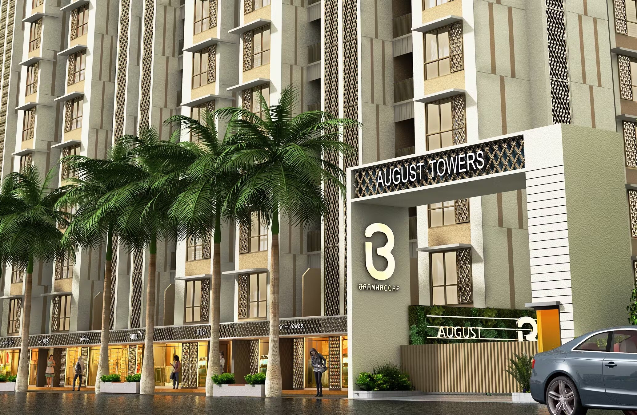 Bramhacorp August Towers Entrance View