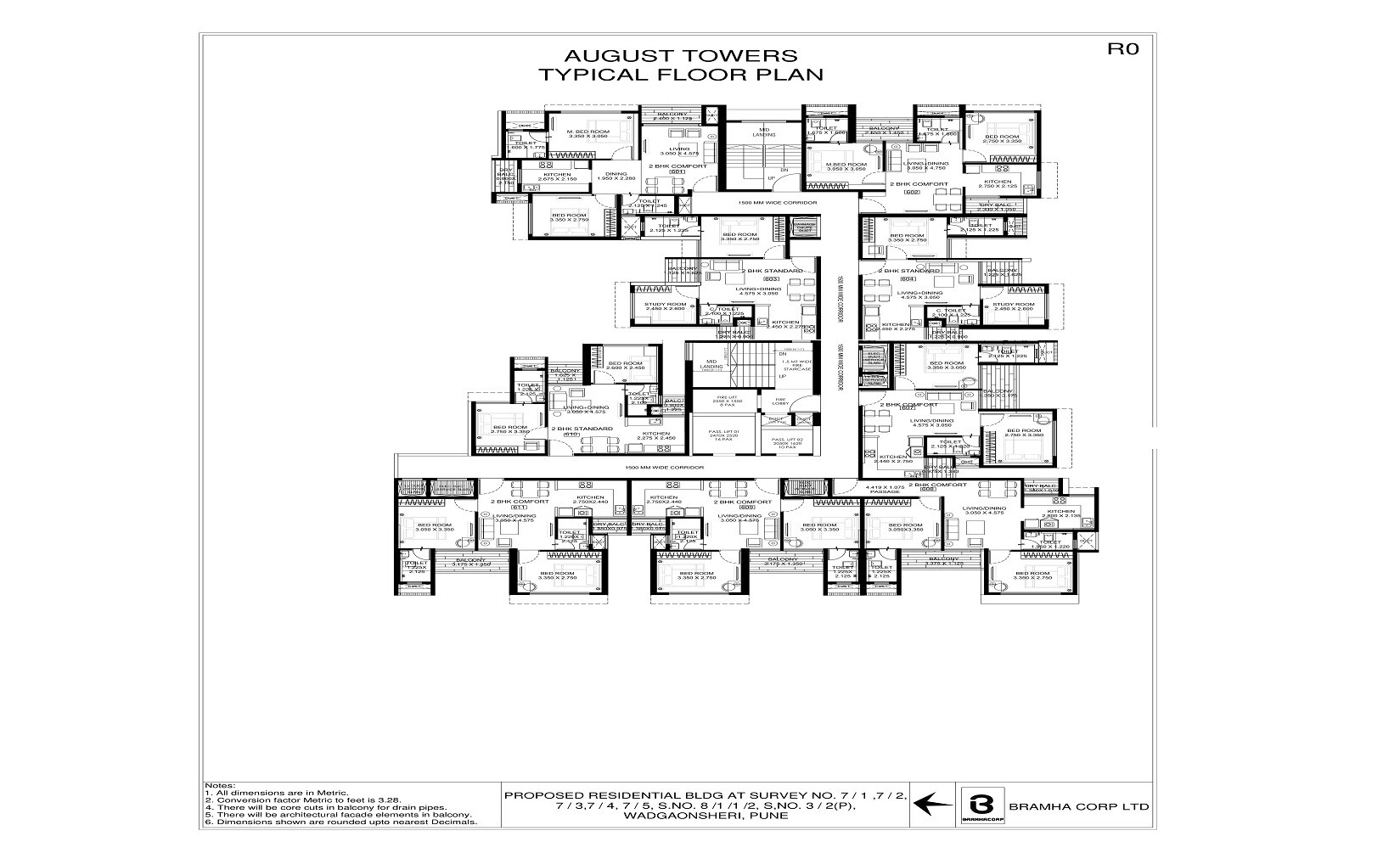 Bramhacorp August Towers Floor Plans 1