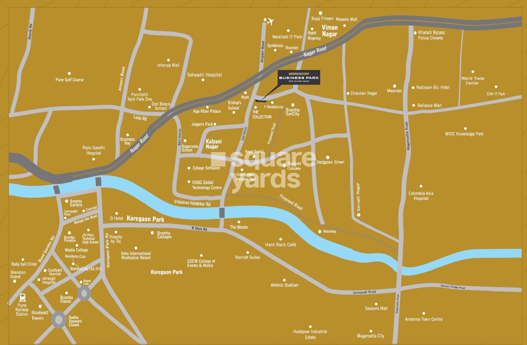 Bramhacorp Business Park Location Image