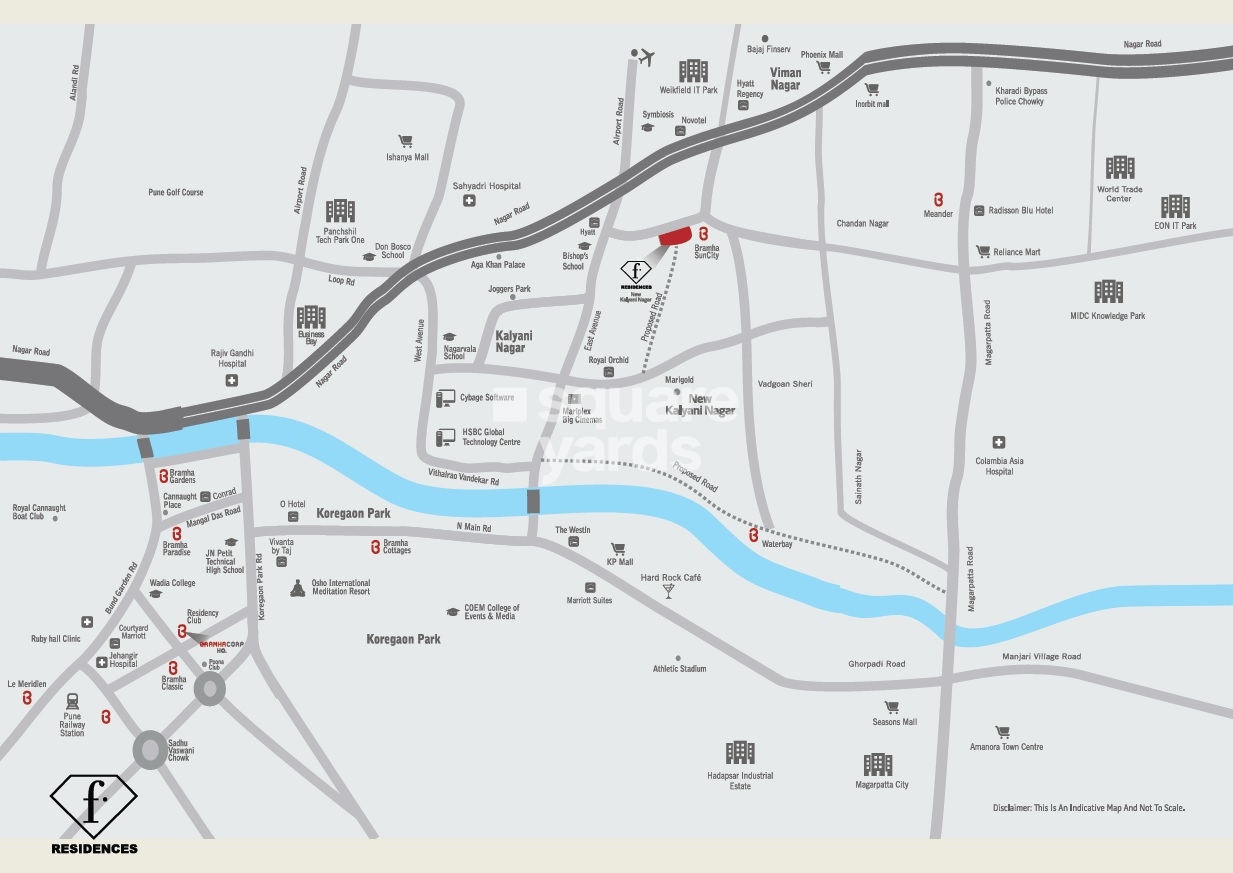 Bramhacorp F Residences Location Image