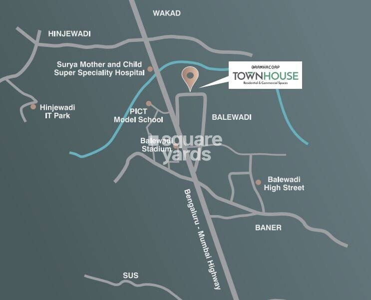 Bramhacorp Townhouse Location Image