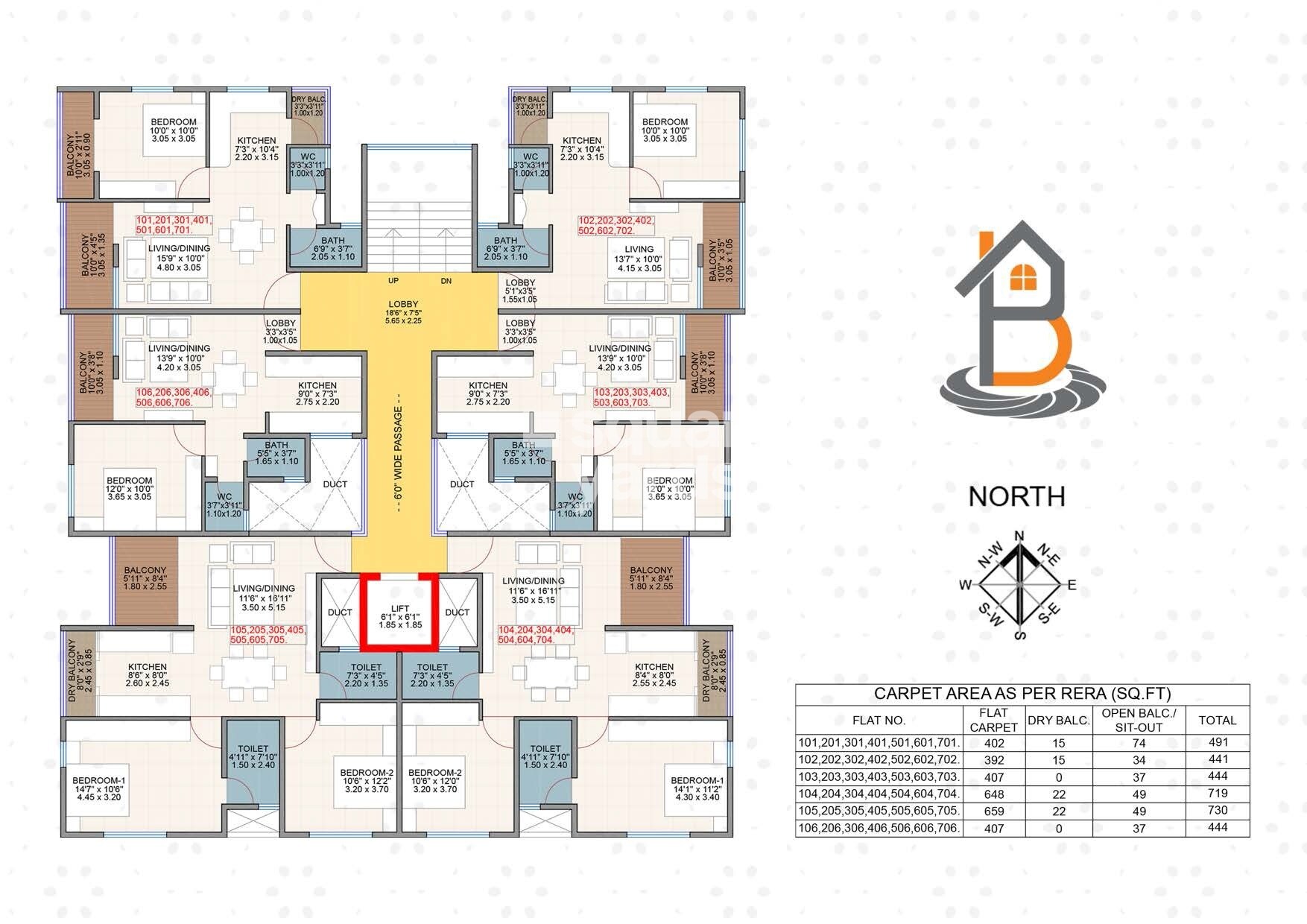 Buttepatil Gulab Srushti Floor Plans