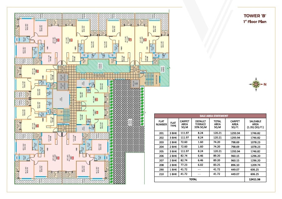 Chaandrai Valeentina Tower Floor Plans 1
