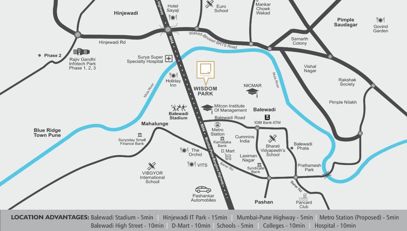 Chandrarang Wisdom Park Location Image