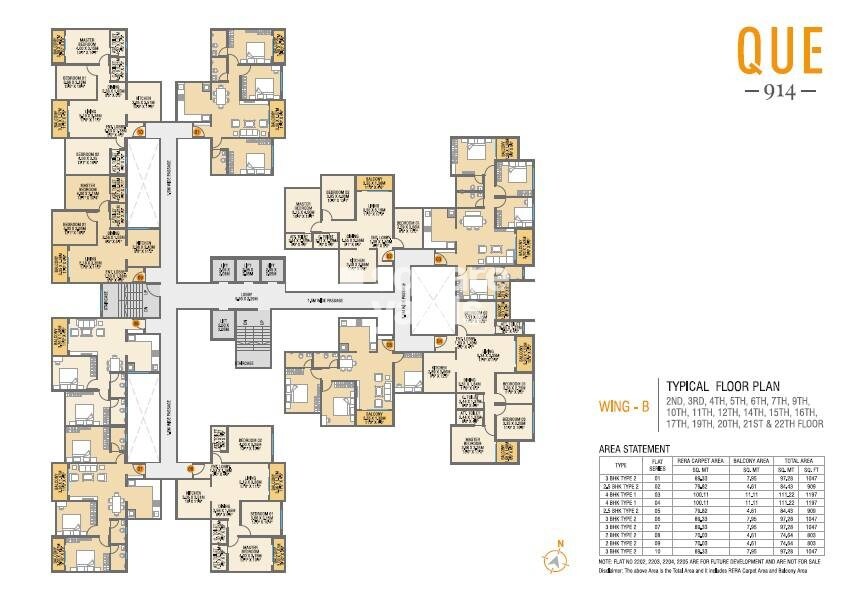 Choice QUE 914 Floor Plans 3