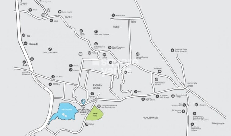 Chordia Solitaire Homes Pashan Location Image