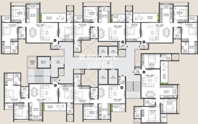 City One Vezdaa Floor Plans