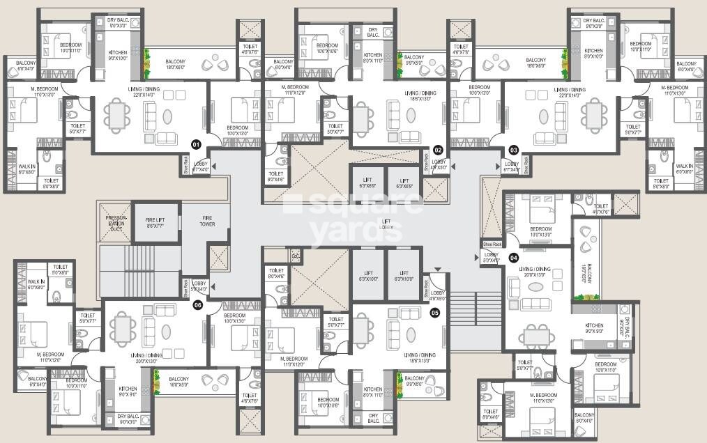 City One Vezdaa Floor Plans